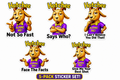 Five "Attitude" Stickers