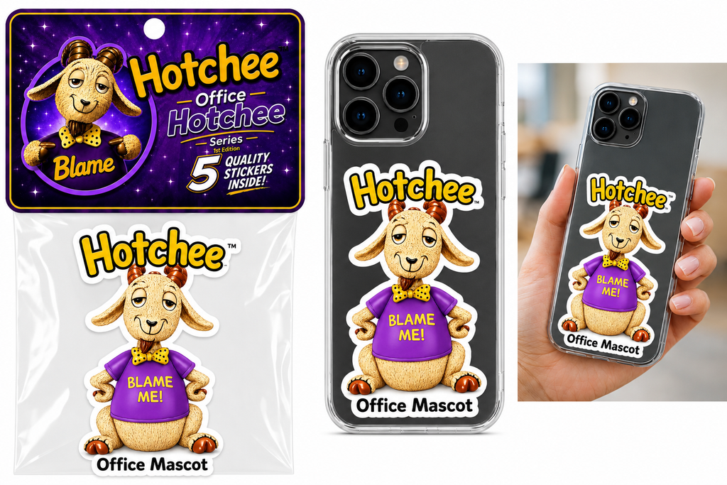 5 Office Hotchee Stickers